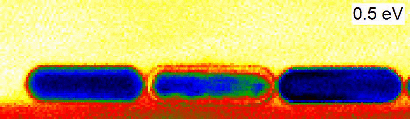 High-resolution TEM imaging of plasmon excitation in a catalytic reaction