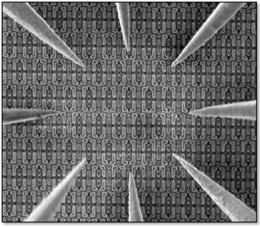 Nanoprobing of a semiconductor with TEM Nanoprobing of a semiconductor with TEM