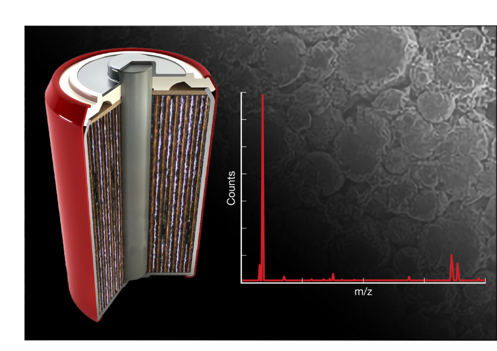 Lithium ion battery layers examined during battery quality inspection