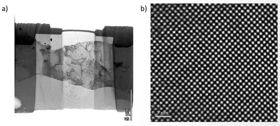 low magnification image of Li-metal at 200 keV with the HAADF detector