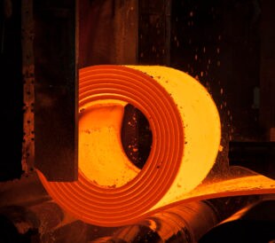 Hot steel coil