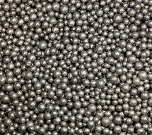 pure nickel spheres background.