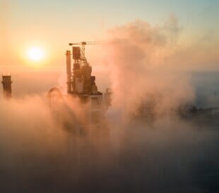 air surrounding cement factory