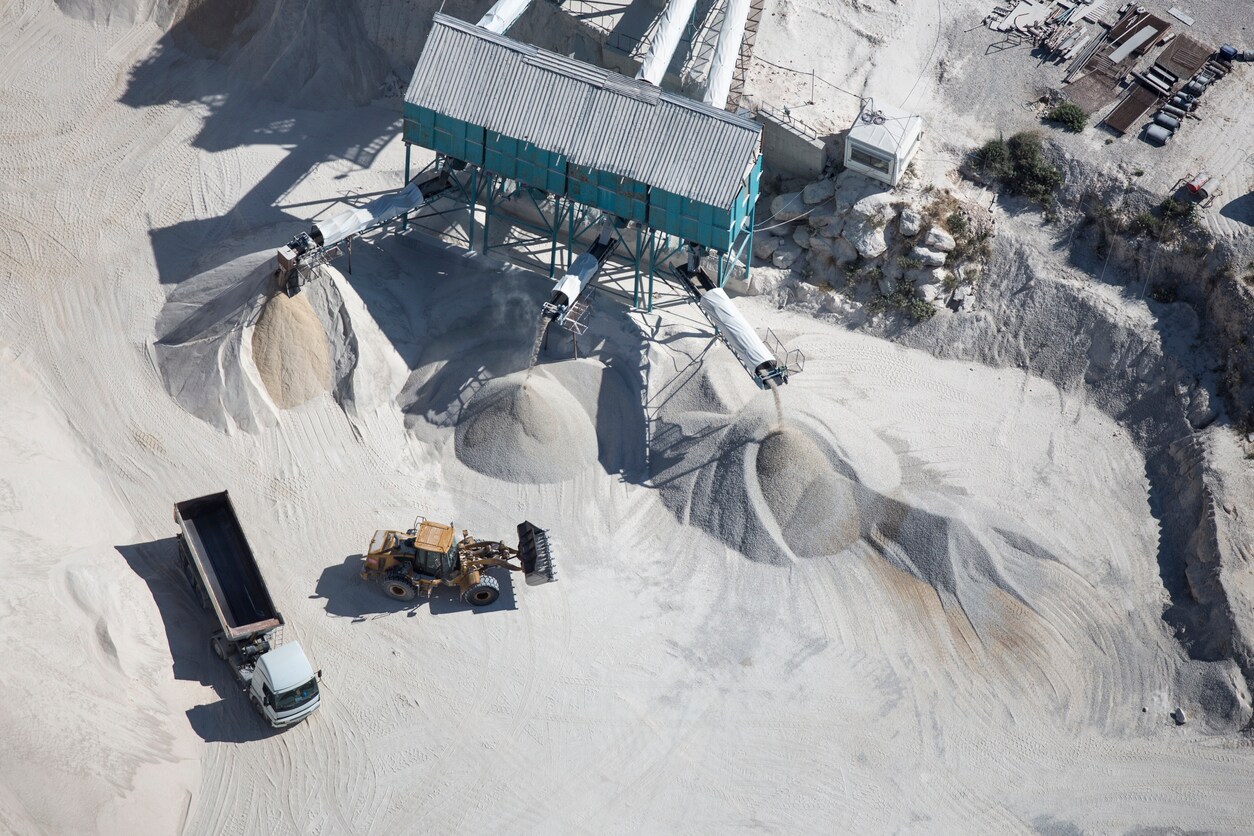 concrete and cement factory