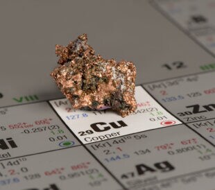 copper ore placed on periodic table
