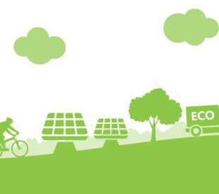 Concept ecology city - stock vector