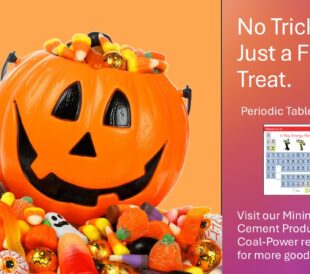 halloween scene with plastic pumpkin and candy