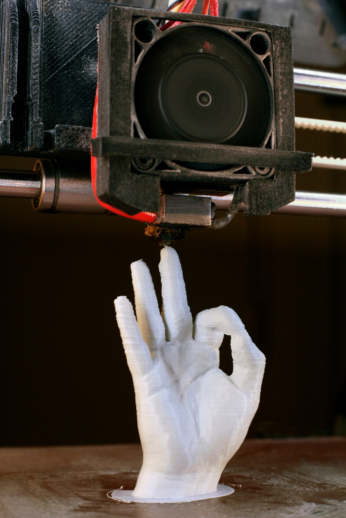3D printed plastic hand