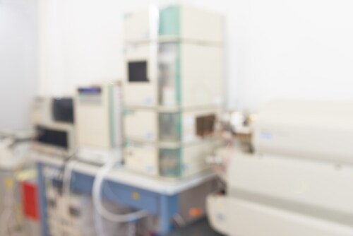 Blurry image of mass spectrometer. Image: anyaivanova/Shutterstock.com