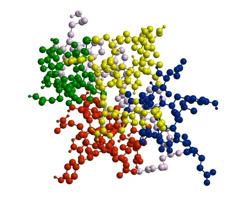 Molecular structure of peptide. Image: Raimundo79/Shutterstock.com