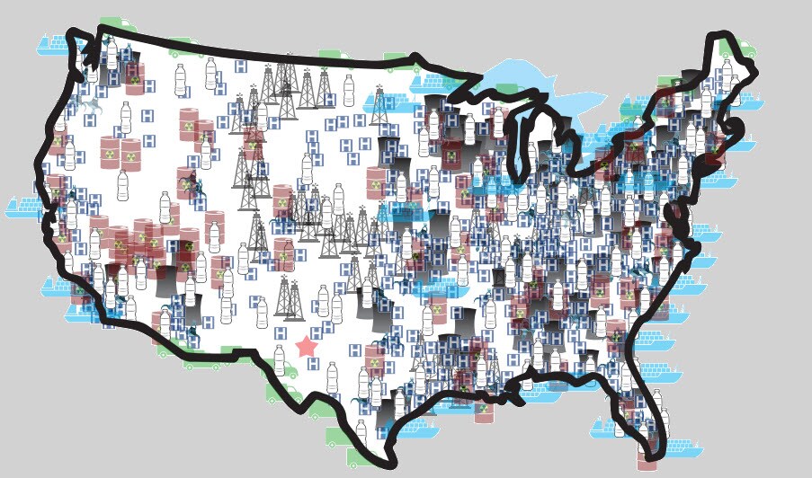 map of radiation threats in u.s.