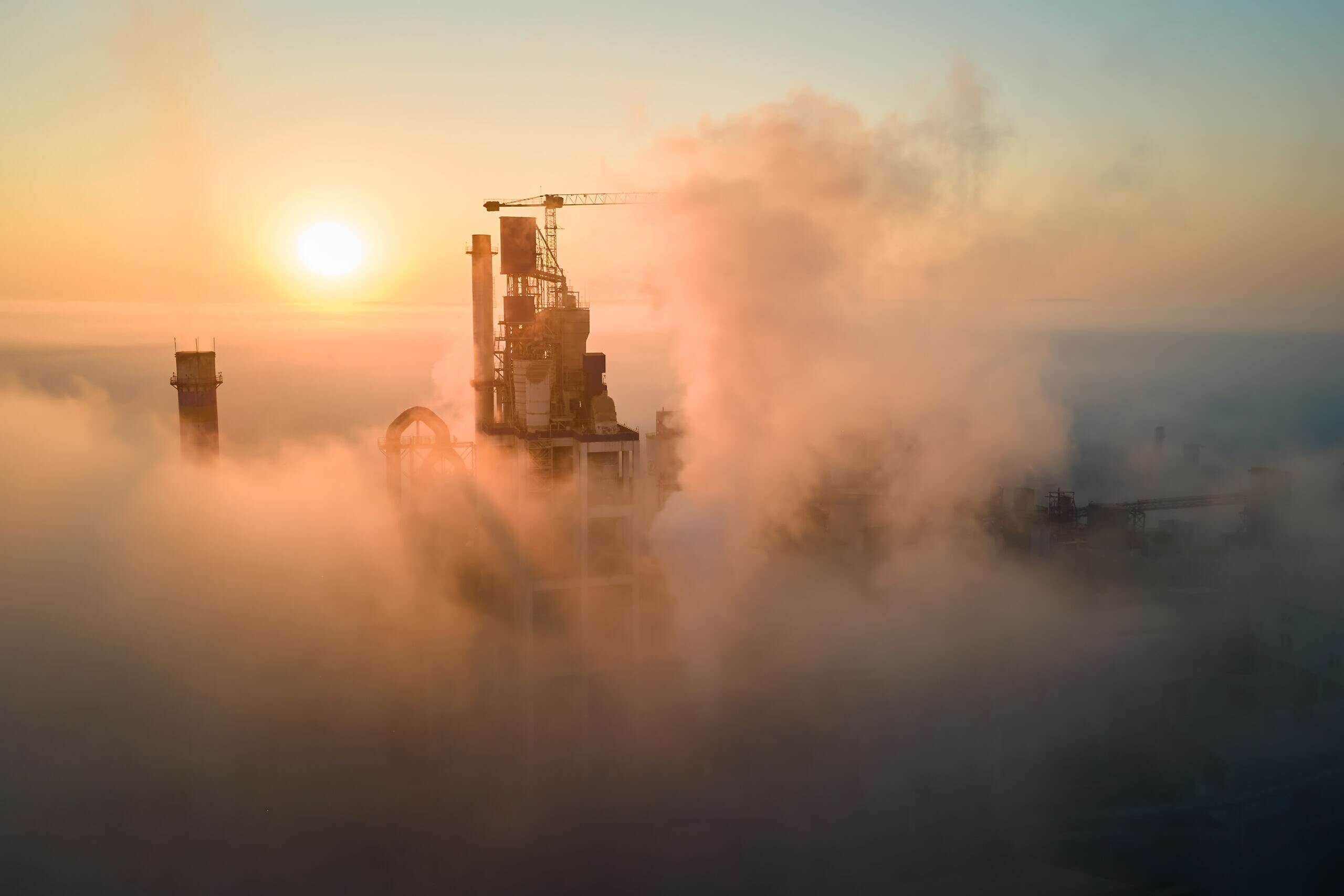 air surrounding cement factory