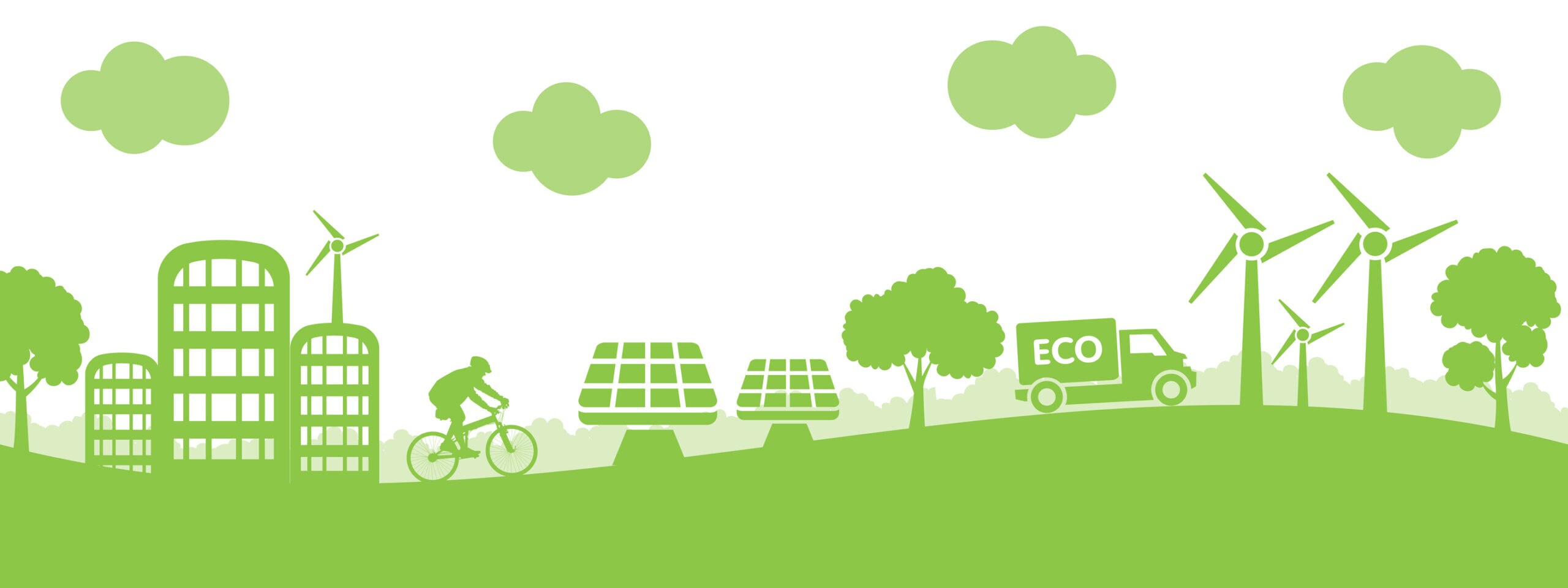 Concept ecology city - stock vector