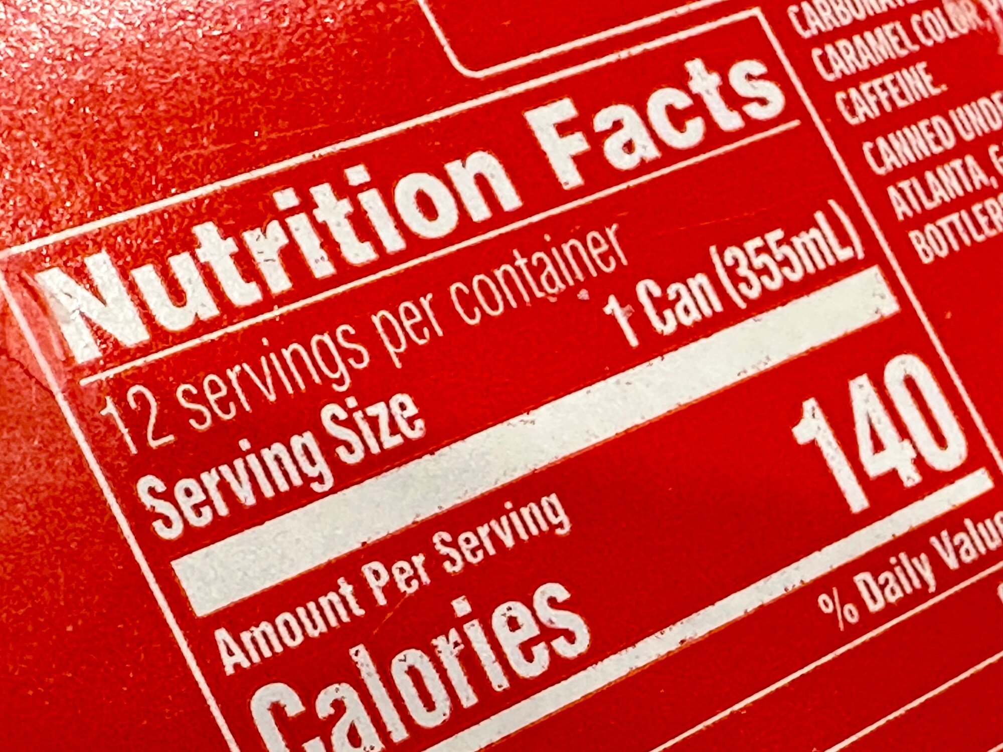 package nutritional facts