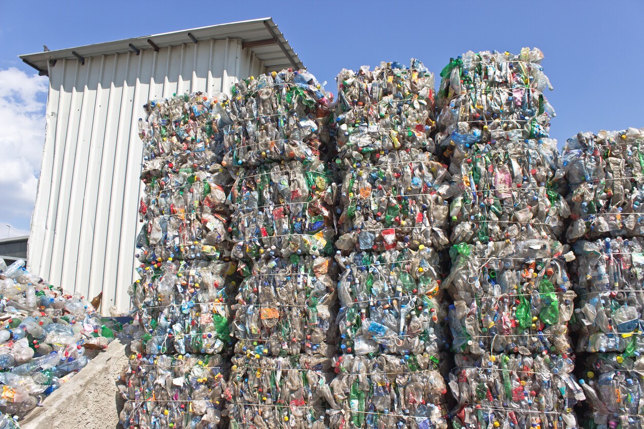 plastics recycling scrapyard