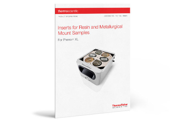 Download the Resin and Metallurgical Mount Inserts Specification Sheet Download the Resin and Metallurgical Mount Inserts Specification Sheet