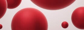 Flow Cytometry Beads for Compensation Image with red spherical bead graphic