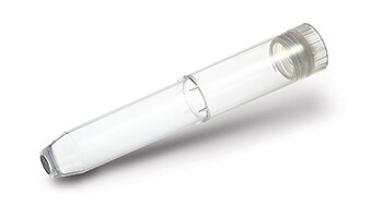Matrix 12 mL storage tubes A single unfilled 12 mL storage tube on white background