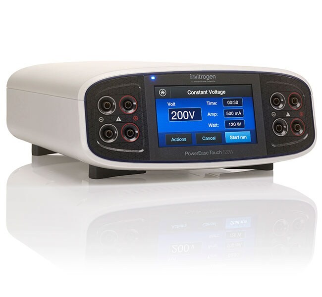 PowerEase Touch Power Supply Product photo. Power Supply with backlit LCD touchscreen