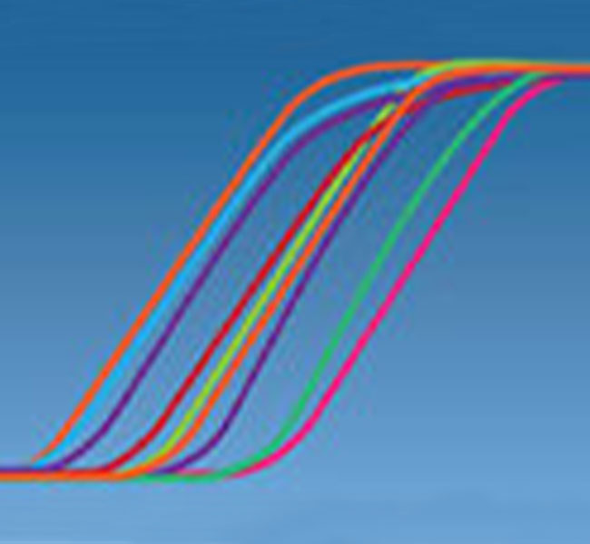 Artist rendition of real-time PCR data Artist rendition of real-time PCR data