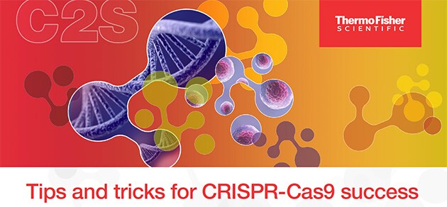 Tips and tricks for CRISPR-Cas9 success infographic Screen capture of infographic which outlines various tips and tricks for using CRISPR-Cas9
