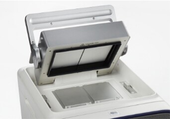 ProFlex PCR System Dual flat block Top of the ProFlex PCR System containing the Dual flat block