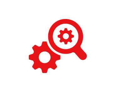 ELISA Troubleshooting Guide cartoon of gears colored red