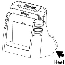 Tilt the handcast station to recline on the heel Tilt the handcast station to recline on the heel