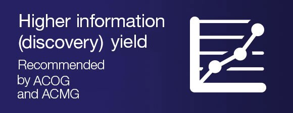Higher information yield is possible with CMA and it is recommended by ACOG and ACMG Higher information yield is possible with CMA and it is recommended by ACOG and ACMG