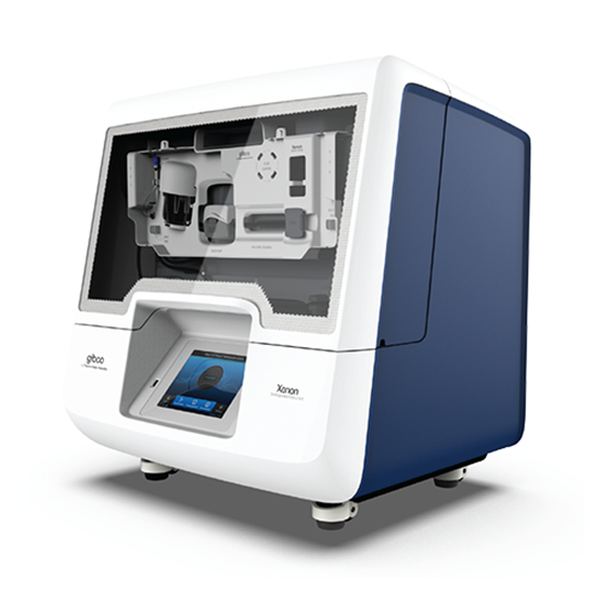 Gibco CTS Xenon Electroporation System Product image of the Gibco CTS Xenon Electroporation System showing the large blue and white benchtop machine