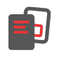 Cloning applications Icon with two sheets of paper
