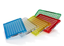 Applied Biosystems PCR plastics Five multi-colored PCR tube plates
