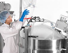 Gibco media manufacturing team Decrease media manufacturing risk with Thermo Fisher’s mirrored global facilities