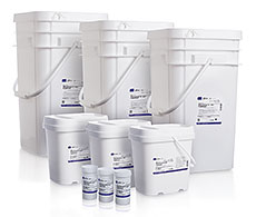 Family of Gibco EfficientFeed A+, B+, and C+ feeding supplements packaged as dry-format feeds. Family of Gibco EfficientFeed A+, B+, and C+ feeding supplements packaged as dry-format feeds.