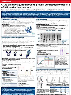 Scientific poster outlining various applications for C-tag affinity tags. Scientific poster outlining various applications for C-tag affinity tags.