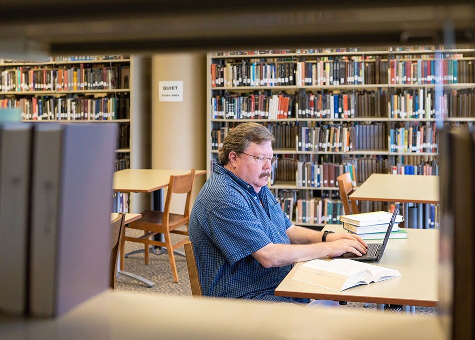 Steve McClellan Steve McClellan in Library