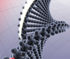 Epigenetics stylized illustration representing epigenetics