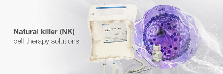 Purple cell, NK-Xpander, and wavy background Purple cell, NK-Xpander, and wavy background