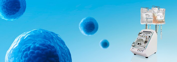 Rotea instrument featuring CTS DPBS 2L bioprocess container containing closed system media