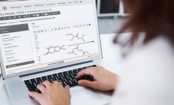 chemical structure displayed in Core ELN (electronic laboratory notebook) chemical structure displayed in Core ELN (electronic laboratory notebook)