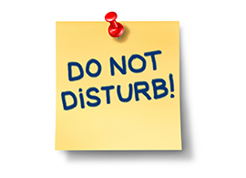 Do not disturb Do not disturb