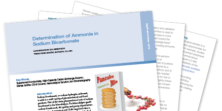 Determination of Ammonia in Sodium Bicarbonate Determination of Ammonia in Sodium Bicarbonate