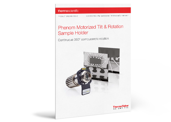 Specification sheet: Motorized Tilt & Rotation Sample Holder Specification sheet: Motorized Tilt & Rotation Sample Holder