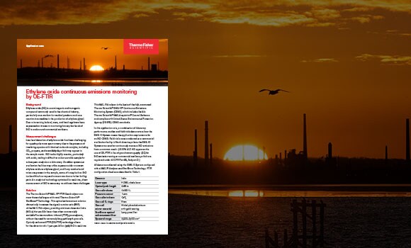Ethylene oxide continuous emissions monitoring by OE-FTIR Ethylene oxide continuous emissions monitoring by OE-FTIR