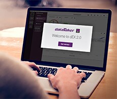 dataTaker dEX dataTaker dEX software loading on computer screen