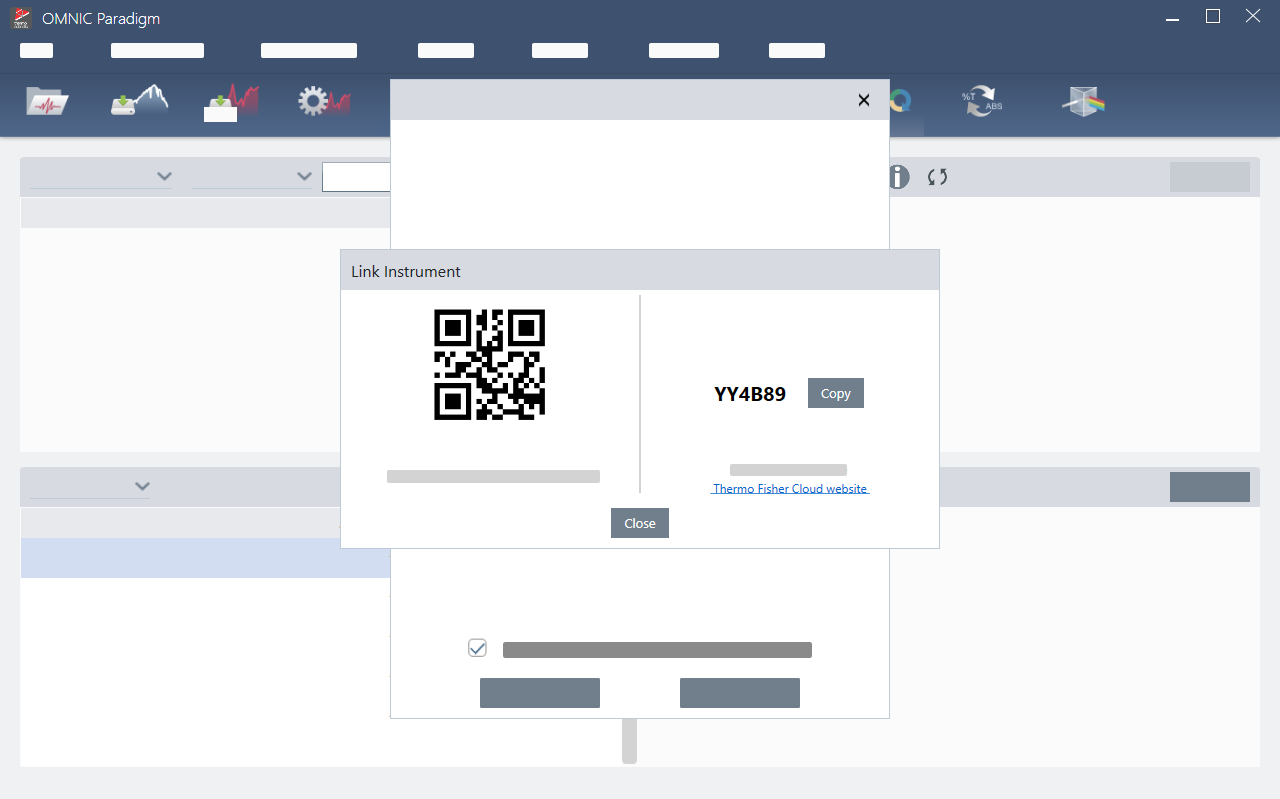 OMNIC Paradigm connect to Instrument Health OMNIC Paradigm connect to Instrument Health