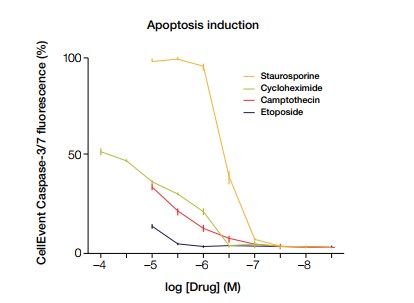 Data generated from the dose response curves from Jurkat cells Data generated from the dose response curves from Jurkat cells