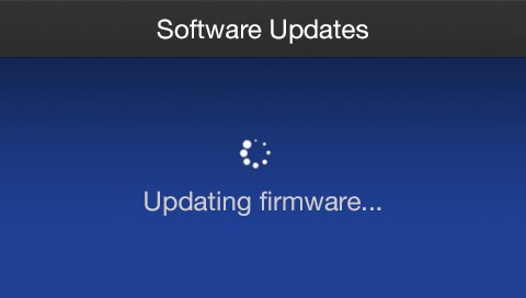 Panel 3 Software updates screen 3