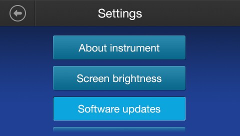 Panel 2B Settings screen