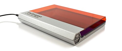 Invitrogen Dual LED Blue White Light Transilluminator with amber filter cover Invitrogen Dual LED Blue White Light Transilluminator with amber filter cover